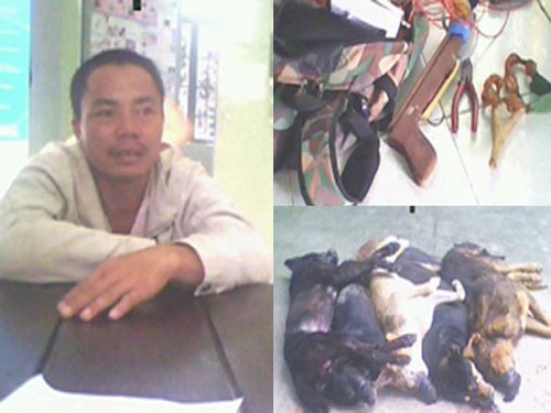Hiep si rinh ca dem de bat ke trom cho hinh anh