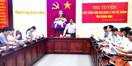 Bi thu tinh uy chu tri thi tuyen pho giam doc 6 so hinh anh