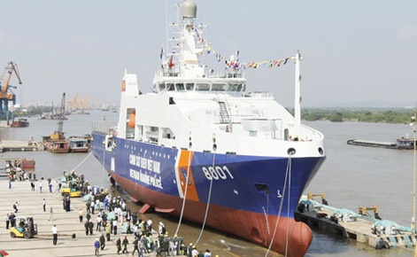 Tau canh sat bien co san do may bay hien dai nhat Viet Nam hinh anh