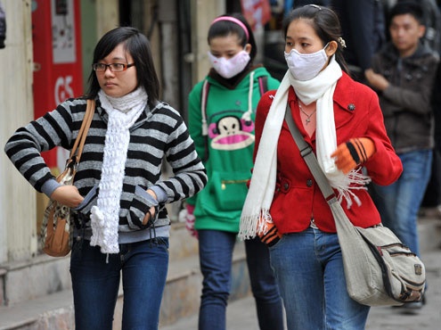 Mien Bac ret, Nam bo se lanh buoi sang hinh anh