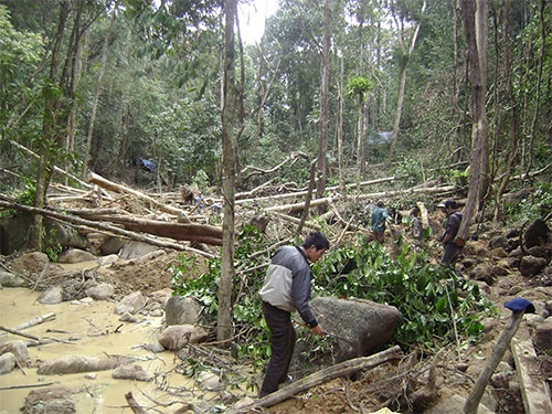 Xoi tung rung tim thach anh o Dak Lak hinh anh