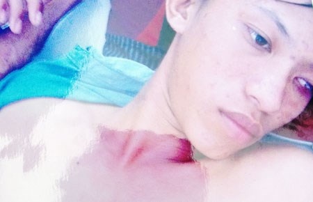 Danh nguoi vi pham giao thong, cong an phai xin loi hinh anh