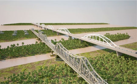 Bo GTVT nghieng ve phuong an cau Long Bien moi hinh anh