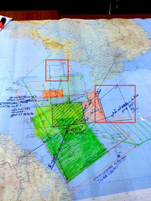 Clip thong bao su dung may da tia quet vung bien tim may bay mat tich hinh anh