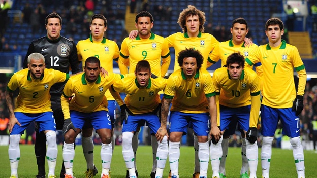 Đội hình tuyển Brazil tham dự Wolrd Cup 2014.