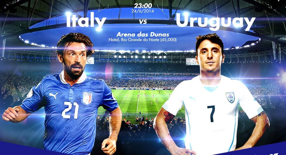 Italia – Uruguay sẽ có một trận đấu một mất một còn.