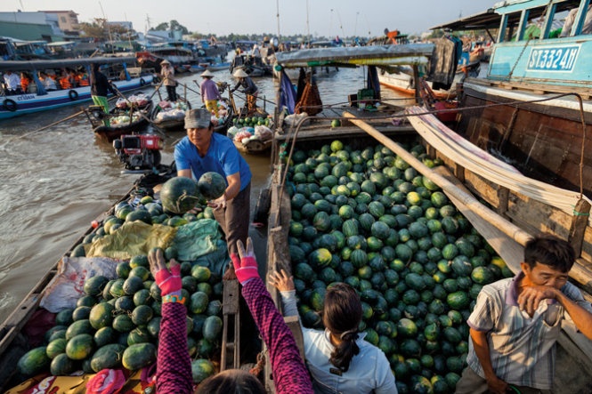 Cuoc song tren dong Mekong hinh anh