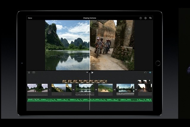 Duong Lam, Trang An xuat hien trong le ra mat iPad Pro hinh anh
