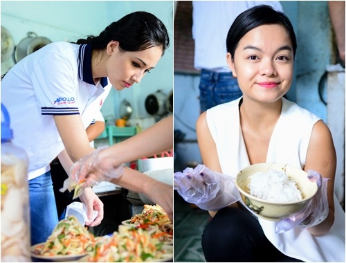 Mai Phuong Thuy, Pham Quynh Anh xan tay vao bep hinh anh