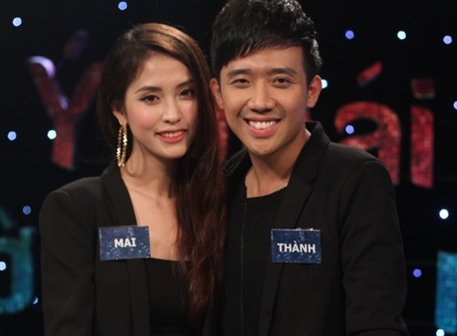 Tran Thanh lan dau tien choi game show cung ban gai hinh anh