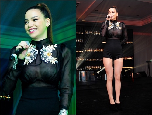 Ho Ngoc Ha lap lo vong 1 voi ao xuyen thau hinh anh