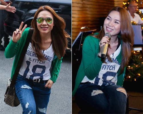 My Tam dien quan rach di tap nhac hinh anh