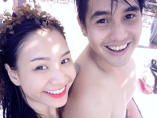 Vo chong Baggio khoe anh trang mat ngot ngao hinh anh