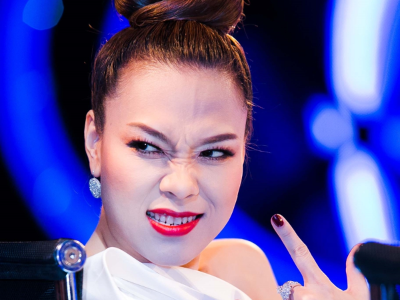 My Tam xinh dep tren truong quay Vietnam Idol hinh anh