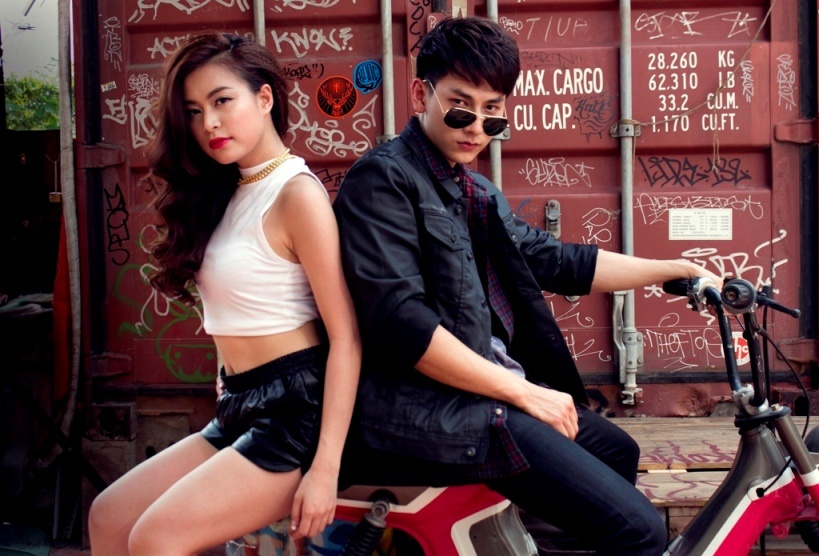 Hoang Thuy Linh quyen ru 4 anh chang dien trai cua 365 hinh anh