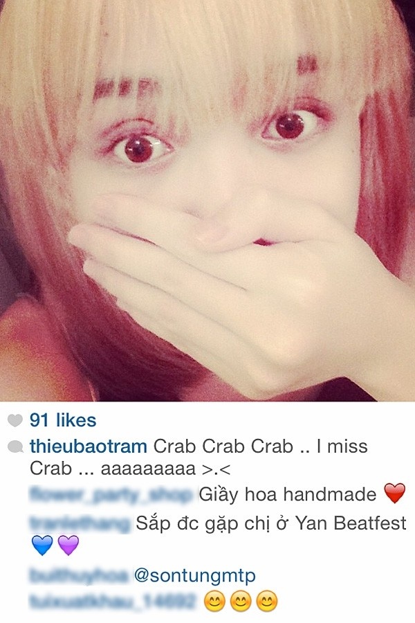 Khi Thiều Bảo Trâm đăng hình ảnh và chia sẻ trạng thái 