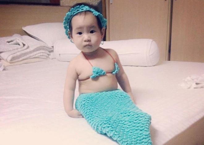 Nhung co cong chua dang yeu cua sao Viet hinh anh