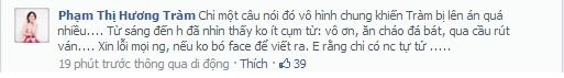 Hương Tràm chịu nhiều áp lực sau phát biểu thiếu suy nghĩ về Thu Minh.