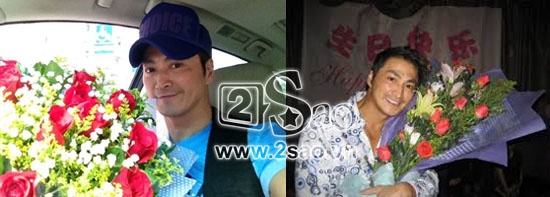 Thích tạo dáng với hoa.