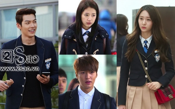 Dàn trai xinh, gái đẹp khoác áo đồng phục học sinh trong The Heirs.