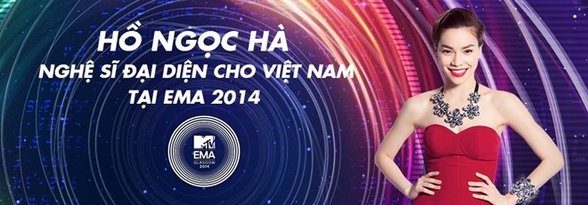 Giành chiến thắng sít sao trước hai ứng cử viên nặng ký Sơn Tùng M-TP và Đông Nhi, Hồ Ngọc Hà đã trở thành gương mặt đại diện cho Việt Nam tham dự EMA 2014 trong hạng mục Best World-Wide Act.