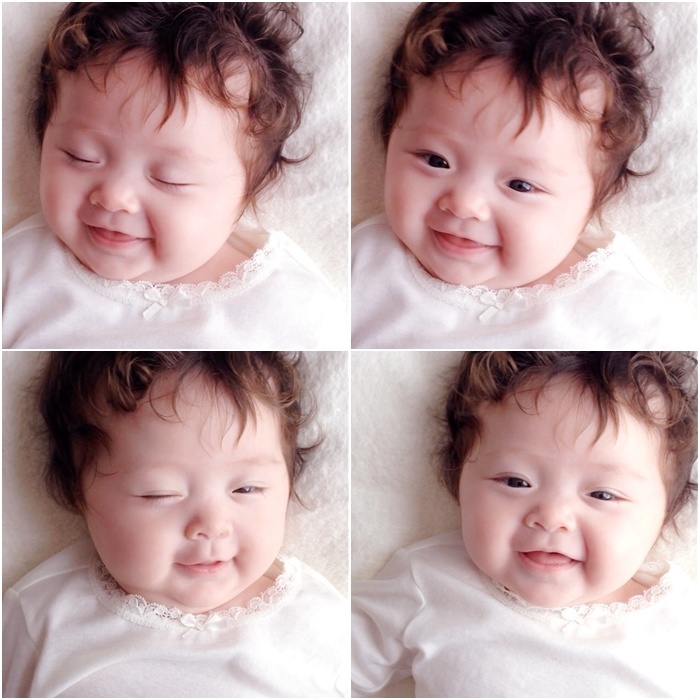 Elly Trần chia sẻ, Cadie có gương mặt không giống mẹ ngoài chiếc cằm.