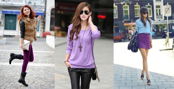 Bạn thích kết hợp màu tím với chất liệu nào?