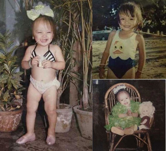 Diễm Hương không chỉ sở hữu gương mặt xinh xắn mà cô còn gây chú ý với phong cách đa dạng thời thơ ấu. 