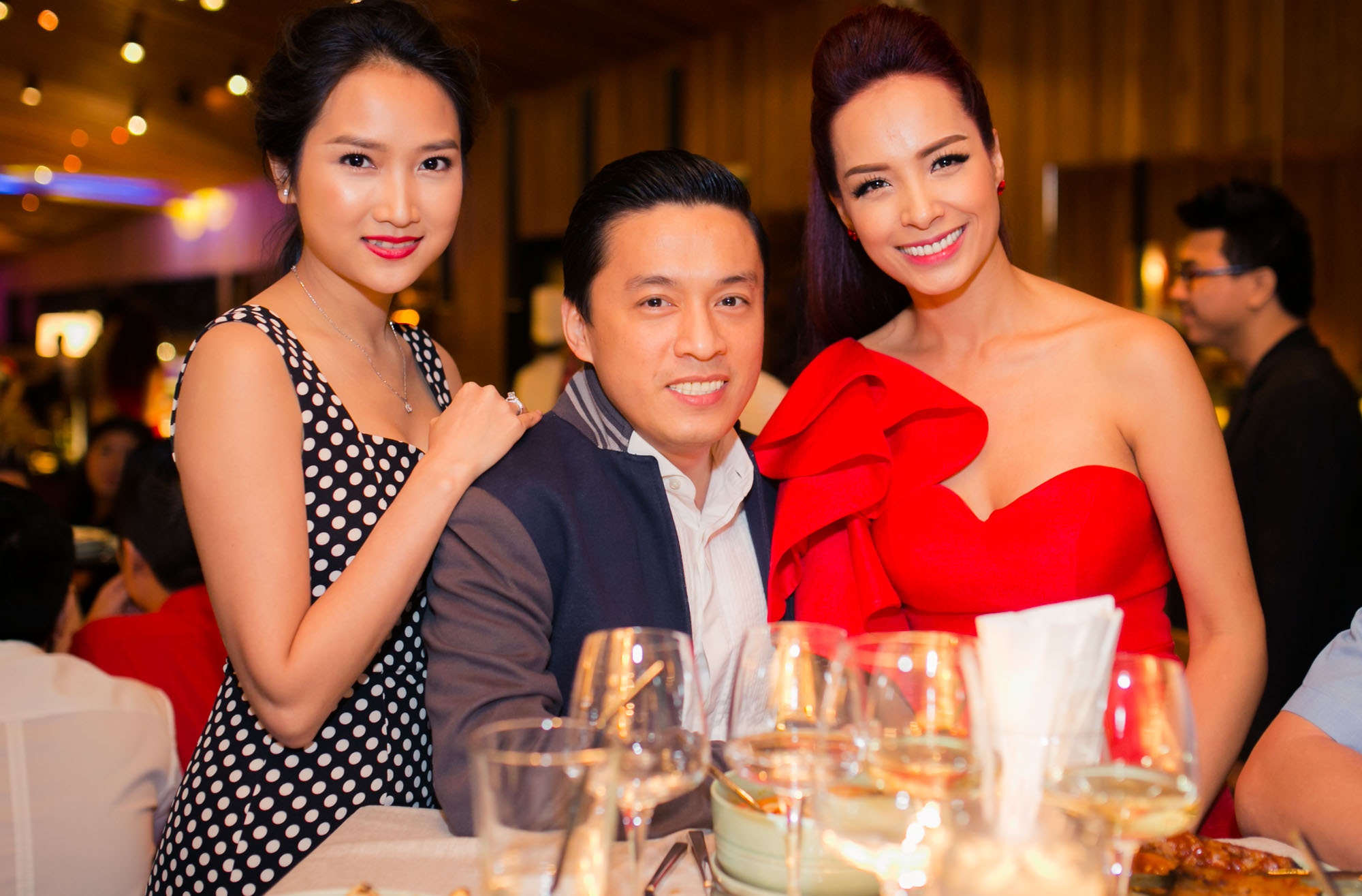 Vo chong Lam Truong du tiec am cung cua Thuy Hanh, Thanh Loc hinh anh