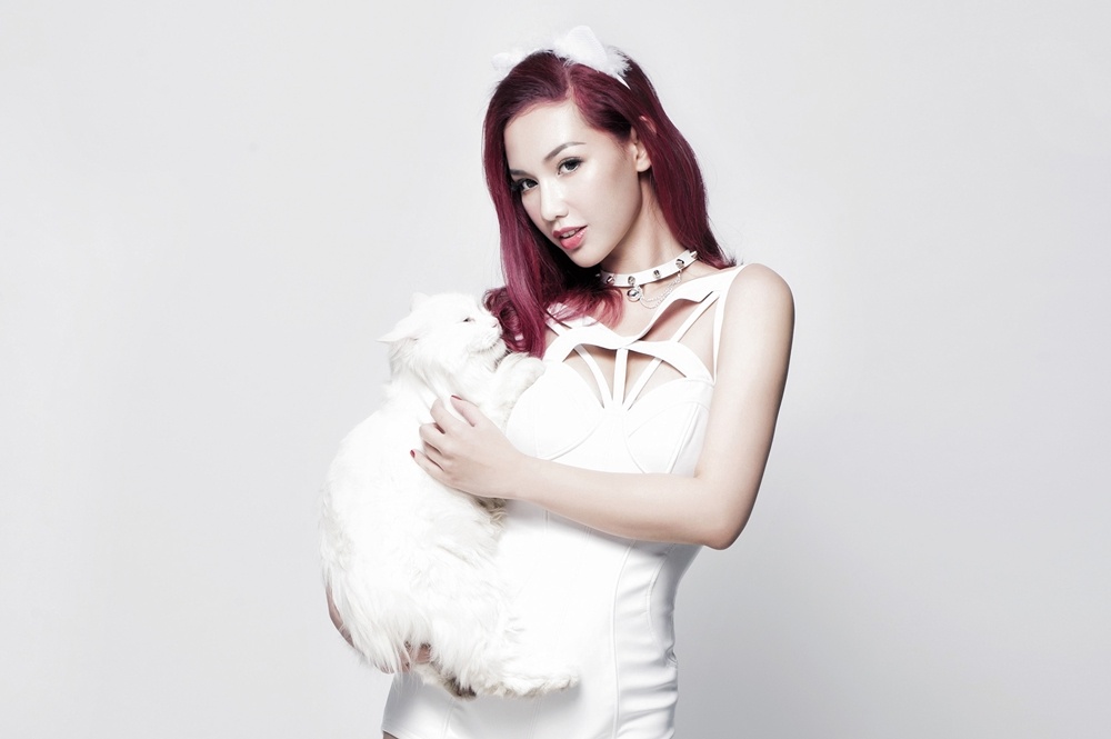 Quynh Chi hoa meo trong single 'Hoy di nha' hinh anh