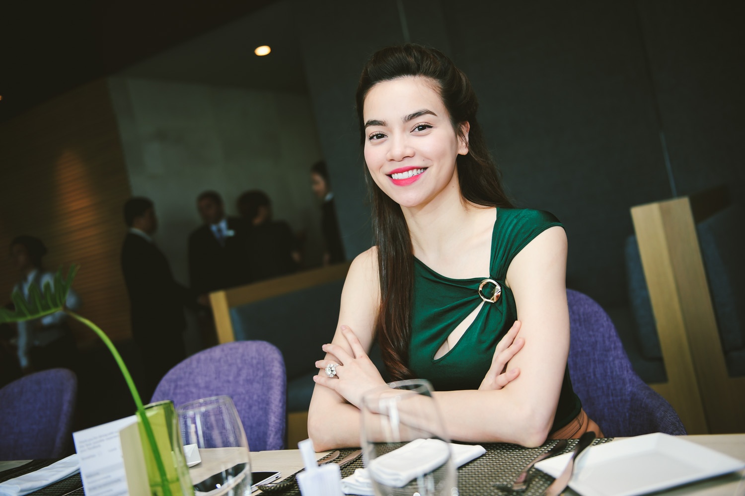Ho Ngoc Ha an mac tinh te di su kien hinh anh