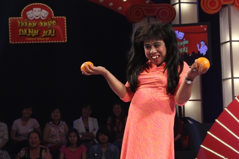 Thí sinh Thiện Trung có biệt danh Xuân Mai khiến khán giả ấn tượng với ngoại hình xấu xí.