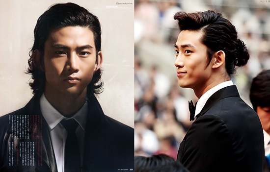 Kể từ khi ra mắt với nhóm nhạc 2PM, rất ít khi fan được thấy Taecyeon để tóc dài, có lẽ vì kiểu tóc bồng bềnh đó không hợp với gương mặt góc cạnh, nam tính của anh chàng.