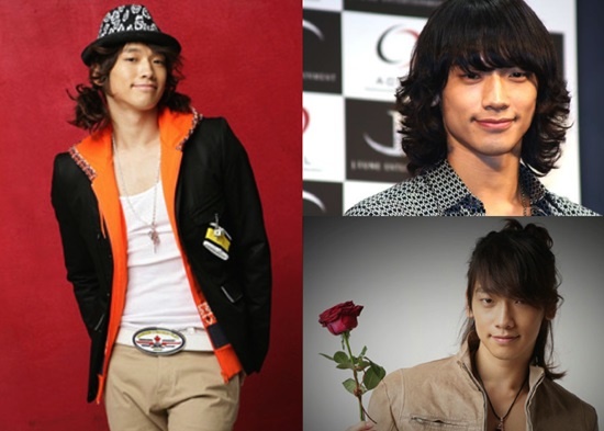 Chàng ca sĩ kiêm diễn viên tài ba Rain có lẽ không hợp với tóc dài dù xoăn hay thẳng, tốt nhất anh chàng nên từ bỏ ý định nuôi tóc ngay từ bây giờ.