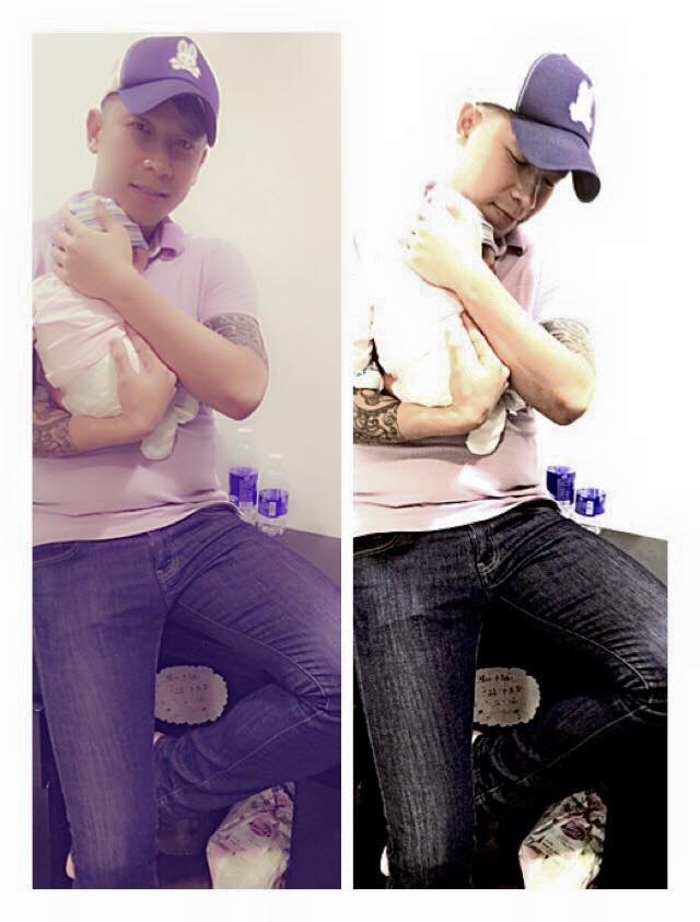 Trước đó vài tiếng, thành viên cũ nhóm B.O.M chia sẻ trên trang cá nhân hình ảnh bế con trai cùng lời chào tạm biệt: 