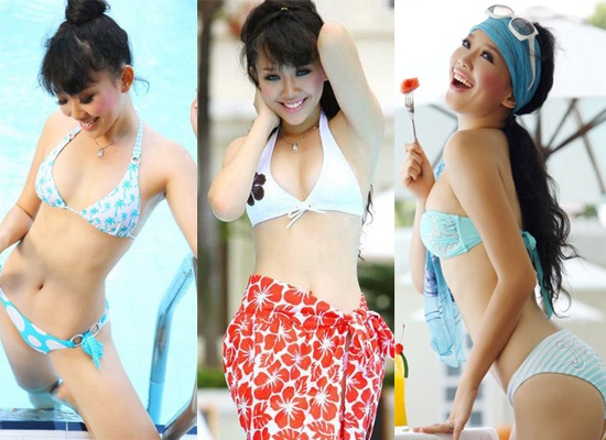 Tóc Tiên chọn hình ảnh ngọt ngào đáng yêu trong những năm đầu sang Mỹ.