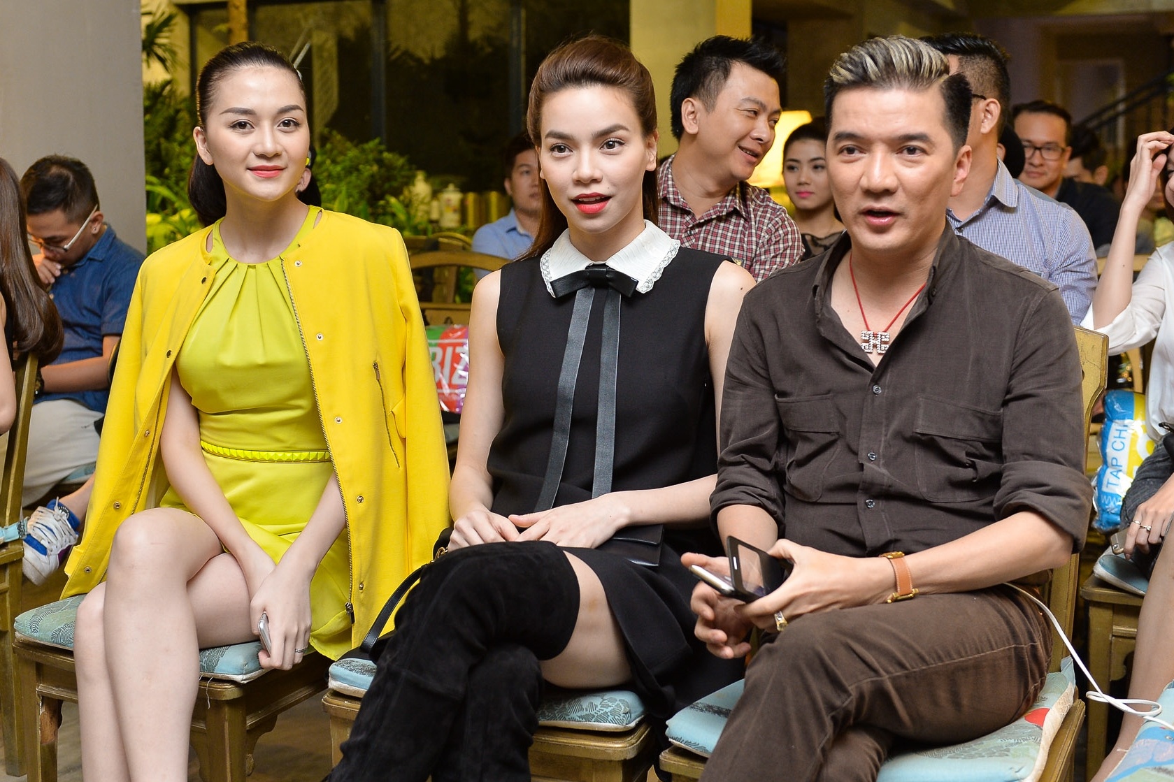 Ho Ngoc Ha, Thieu Bao Trang noi bat o su kien hinh anh