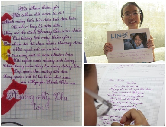 Bên cạnh khả năng ca hát, Phương Mỹ Chi còn chiếm được tình cảm của công chúng bởi thành tích học tập luôn đứng rất cao. Cô bé từng đoạt giải khuyến khích trong cuộc thi Viết đúng, viết đẹp cấp quận và thường xuyên tự tay viết thông điệp kêu gọi mọi người tham gia làm từ thiện.