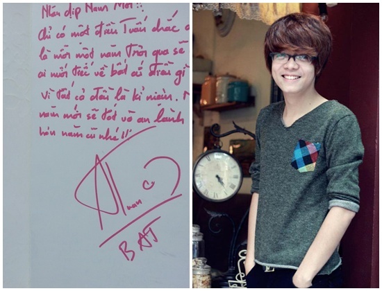 Tuy hơi đơn giản và không quá đẹp nhưng chữ viết tay của Bùi Anh Tuấn cũng khá dễ nhìn.