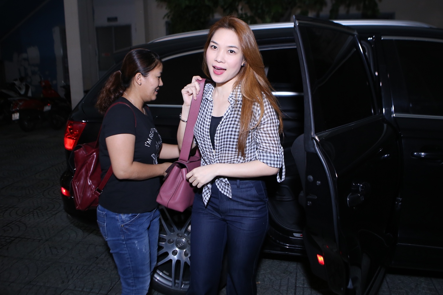 My Tam, Thu Minh an mac gian di di tap The Voice Kids hinh anh