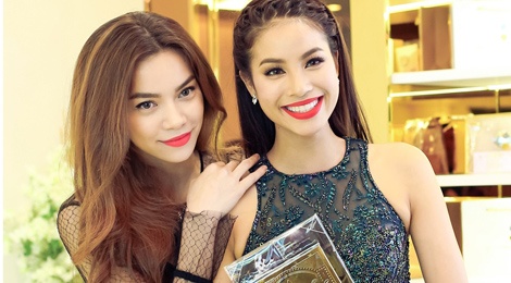 Pham Huong rang ro khi hoi ngo Ho Ngoc Ha hinh anh