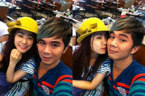 Lương Bích Hữu và Khánh Đơn thưở mặn nồng.