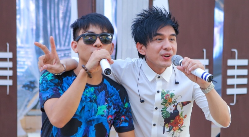 Hoai Lam tap luyen giua troi nang cung Dan Truong hinh anh