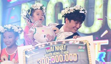 Huynh Anh va hoc tro am 300 trieu dong o Nguoi hung ti hon hinh anh