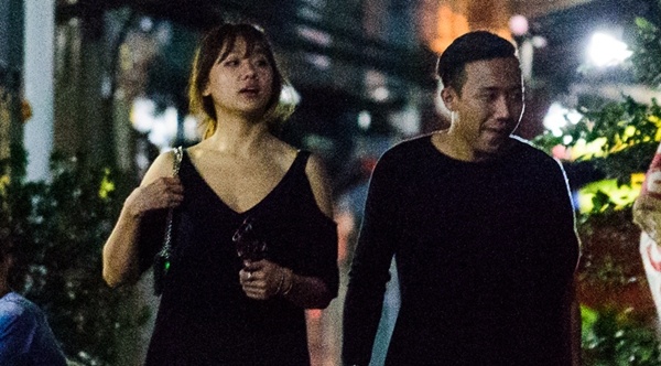 Tran Thanh va Hari Won di an khuya mung ngay Tinh nhan hinh anh