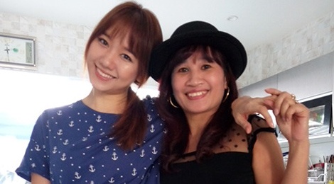 'Chi Dan' khoe anh chup cung Hari Won o nha Tran Thanh hinh anh