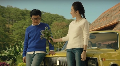 Truong Giang tinh cam voi Phuong Trinh trong MV nhac phim hinh anh