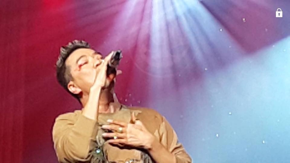 Đàm Vĩnh Hưng gặp tai nạn trên sân khấu ảnh 1 Dam Vinh Hung gap tai nan tren san khau anh 1