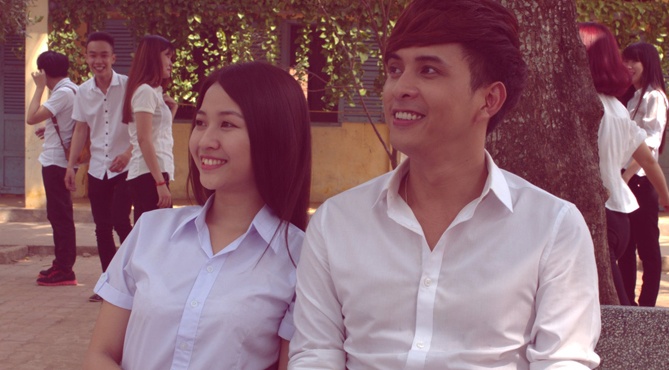 Ho Quang Hieu hoa trang tre hon 10 tuoi de quay MV hoc tro hinh anh