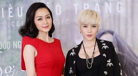 Thieu Bao Trang kem noi bat hon em gai tai hop bao hinh anh